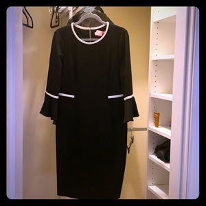 Calvin Klein Trumpet Sleeve Dress